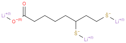 C(CCC(=O)[O-][Li+])CC(CC[S-][Li+])[S-][Li+]