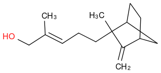 C/C(CO)=C\CCC2(C)C(=C)C1CC2CC1<br />