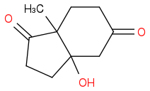 CC1(C(CC2)=O)C2(O)CC(CC1)=O