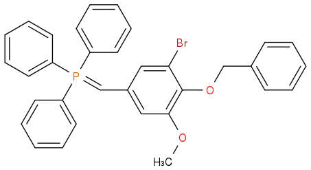 BrC1=CC(C=P(C2=CC=CC=C2)(C3=CC=CC=C3)C4=CC=CC=C4)=CC(OC)=C1OCC5=CC=CC=C5<br />